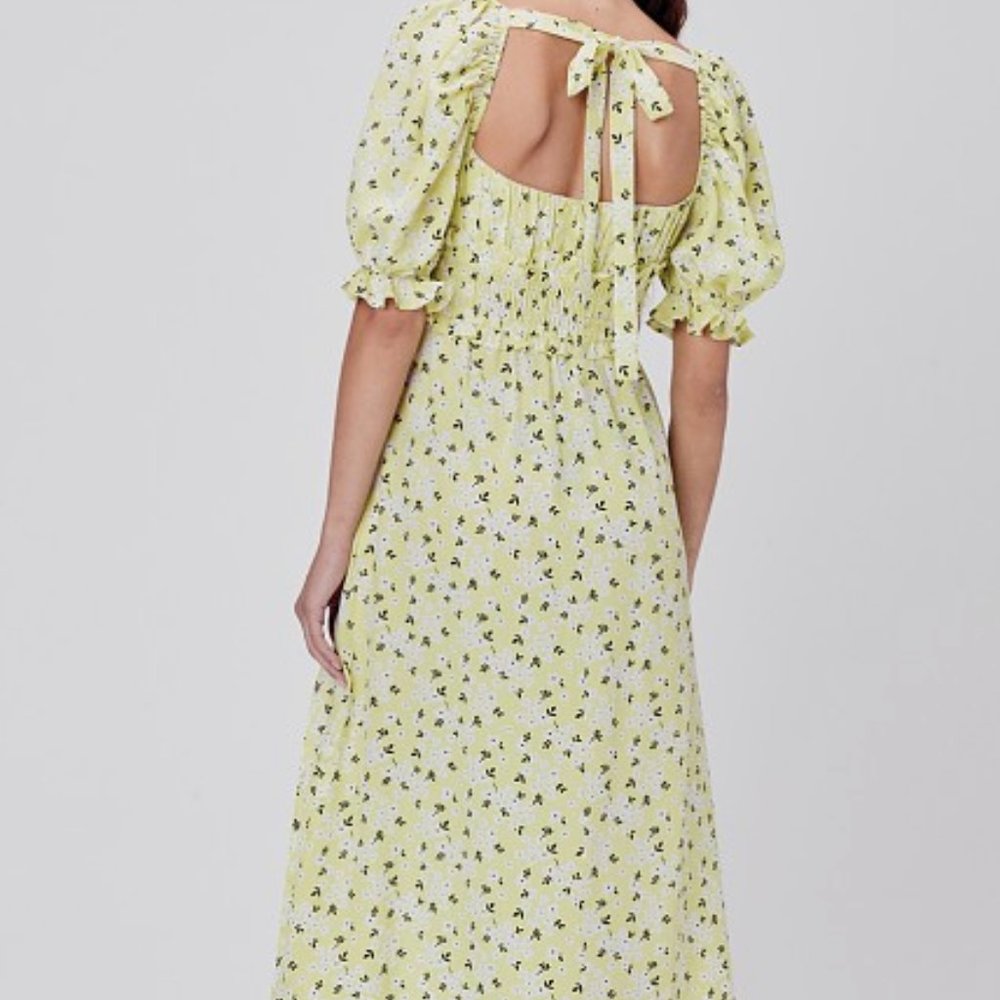 For Love & Lemons Chrysanthemum Midi Dress